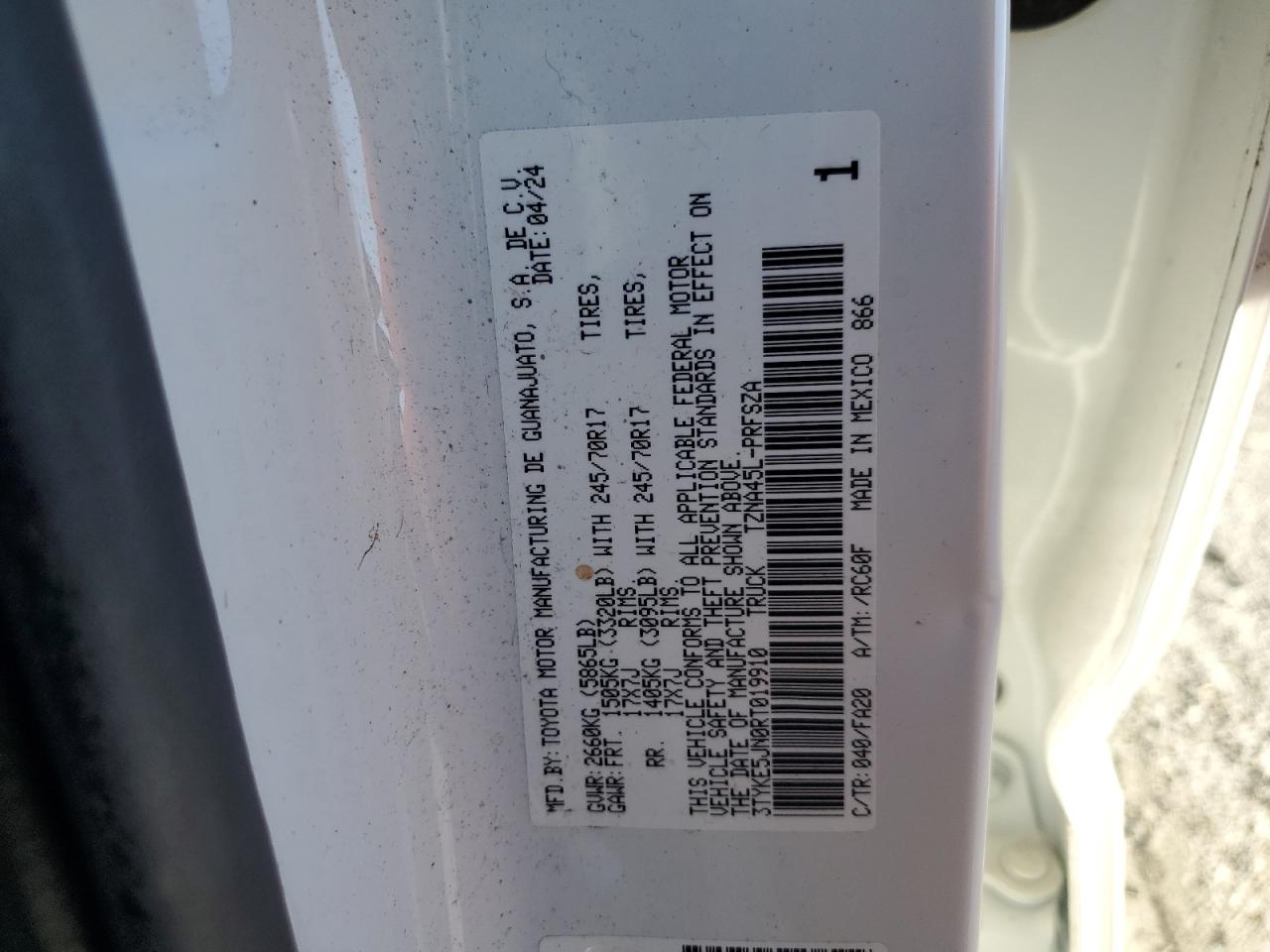 TOYOTA TACOMA DOUBLE CAB