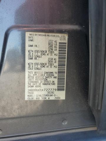 2020 NISSAN FRONTIER S #3303969694