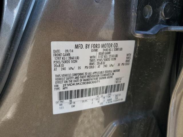 2014 FORD EDGE LIMIT - 2FMDK3KC5EBB30071