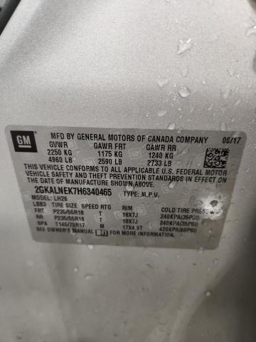 2017 GMC TERRAIN SL - 2GKALNEK7H6340465