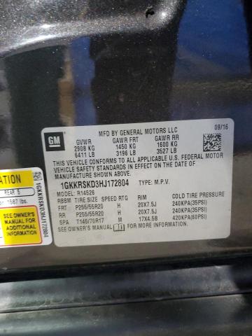 2017 GMC ACADIA LIMITED SLT-2 - 1GKKRSKD3HJ172804