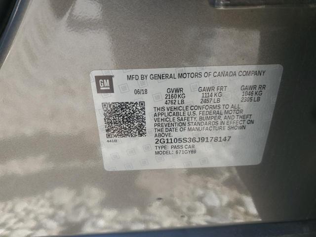 2018 CHEVROLET IMPALA LT - 2G1105S36J9178147