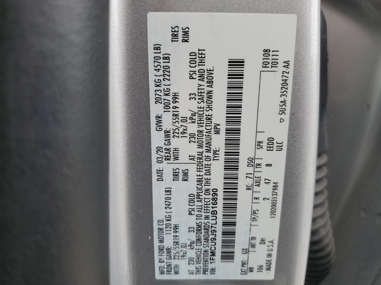 FORD ESCAPE TITANIUM