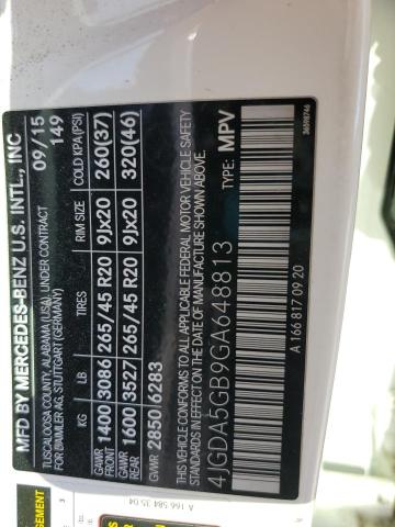 2016 MERCEDES-BENZ GLE 400 4M 4JGDA5GB9GA648813