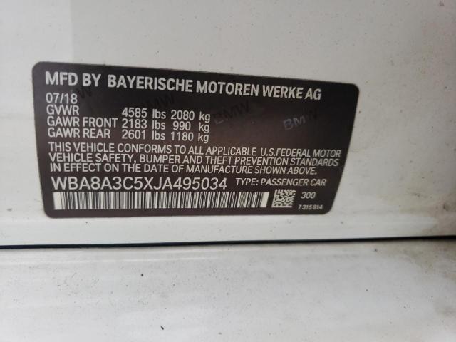 2018 BMW 320 XI WBA8A3C5XJA495034