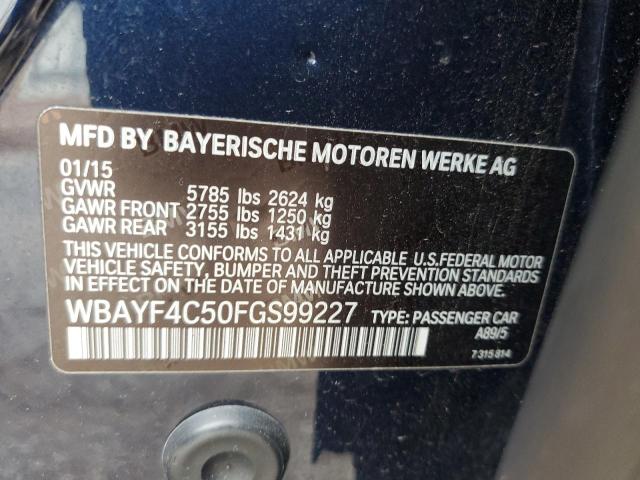 2015 BMW 740 LXI WBAYF4C50FGS99227