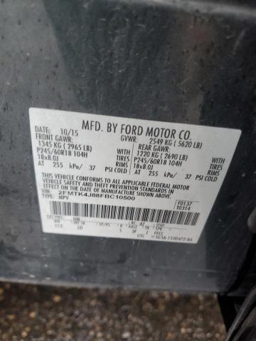 2015 FORD EDGE SEL - 2FMTK4J88FBC10500