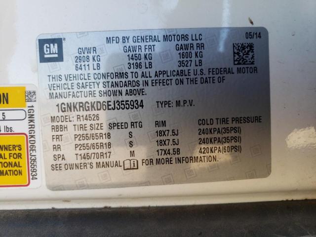 2014 CHEVROLET TRAVERSE L #3284116536