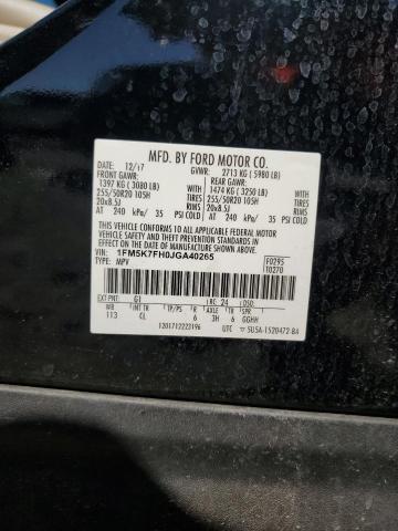 2018 FORD EXPLORER LIMITED - 1FM5K7FH0JGA40265