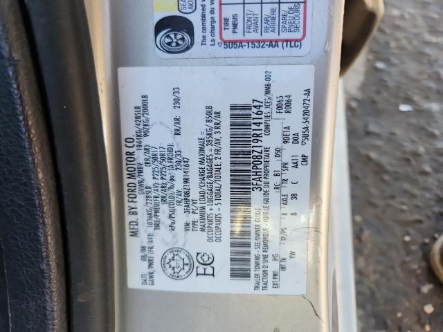 2009 FORD FUSION SEL #3284629346