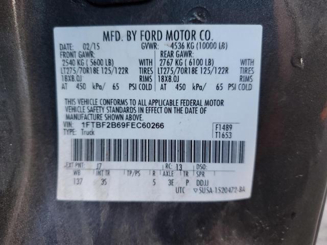2015 FORD F250 SUPER - 1FTBF2B69FEC60266
