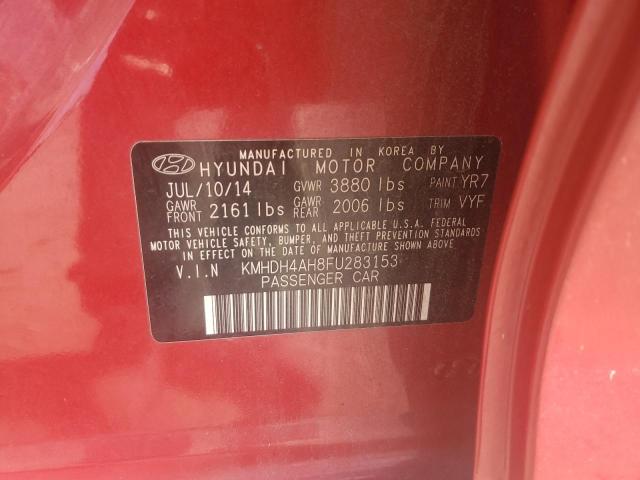 2015 HYUNDAI ELANTRA SE KMHDH4AH8FU283153