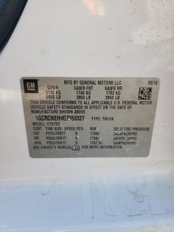 2016 CHEVROLET SILVERADO #3291355152