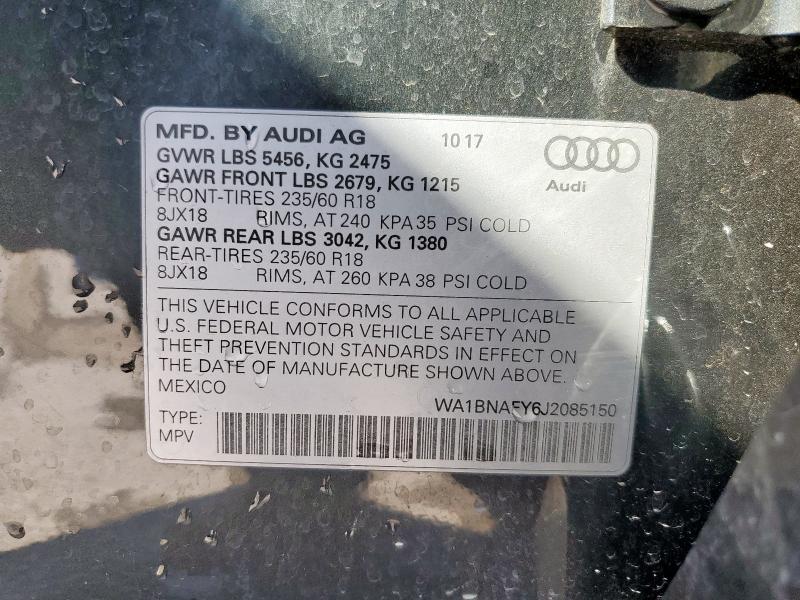 2018 AUDI Q5 PREMIUM - WA1BNAFY6J2085150