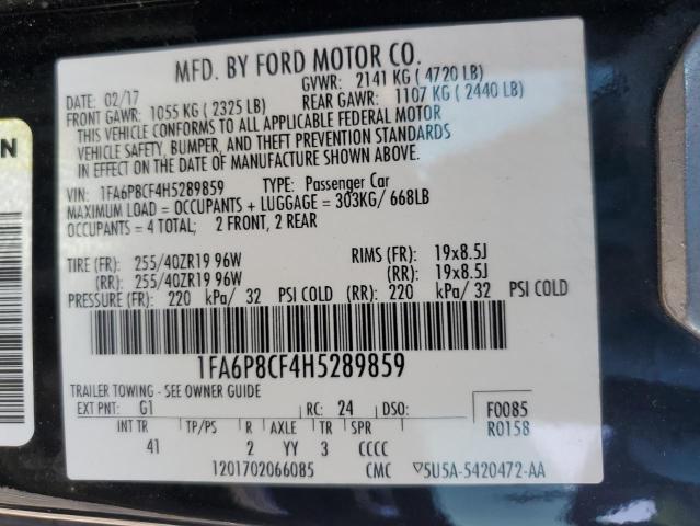 2017 FORD MUSTANG GT #3303884746