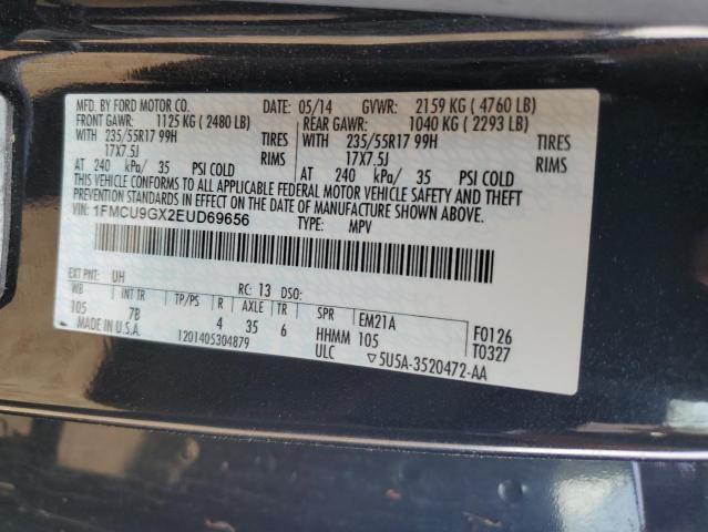 2014 FORD ESCAPE SE - 1FMCU9GX2EUD69656