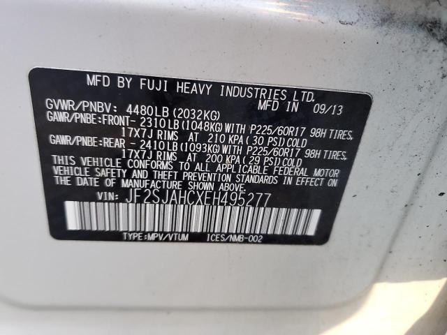 2014 SUBARU FORESTER 2 - JF2SJAHCXEH495277