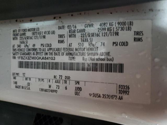 2016 FORD TRANSIT T- #3294331882