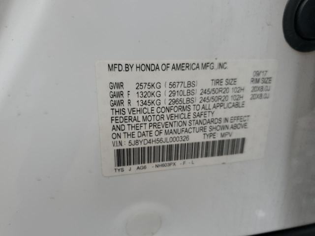 2018 ACURA MDX TECHNO - 5J8YD4H56JL000326