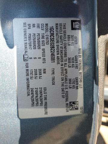 2011 CHEVROLET SILVERADO - 1GCRCSE02BZ246081