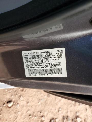 2015 HONDA ODYSSEY TO 5FNRL5H94FB097325