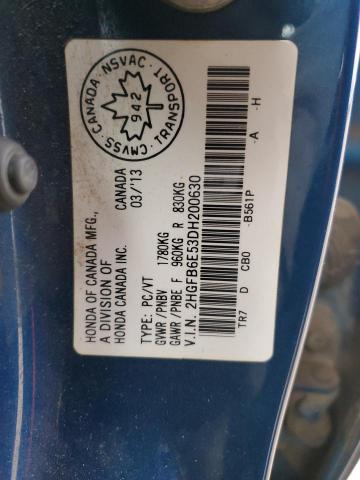 2013 HONDA CIVIC SI - 2HGFB6E53DH200630