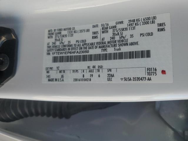 2017 FORD F150 SUPER - 1FTEW1EP6HFA23050