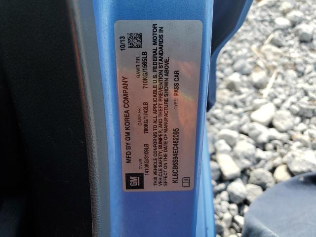 2014 CHEVROLET SPARK LS - KL8CB6S94EC462095