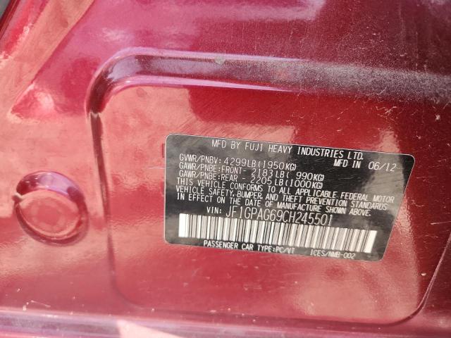 2012 SUBARU IMPREZA LI #3298300137