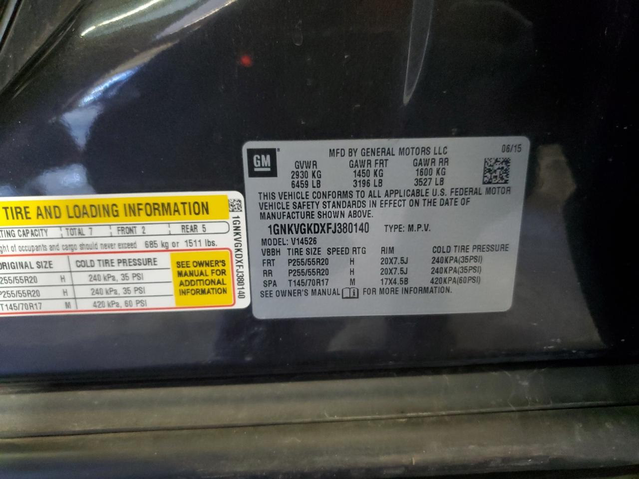 CHEVROLET TRAVERSE LT