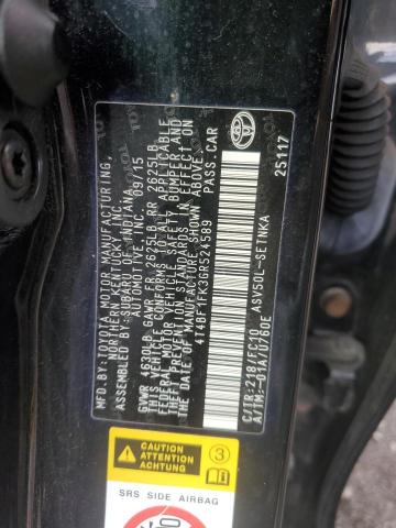 2016 TOYOTA CAMRY LE 4T4BF1FK3GR524589