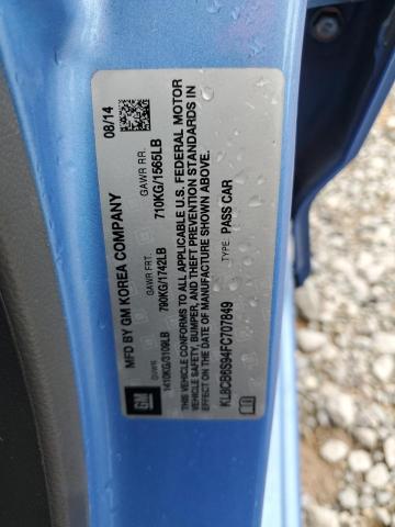 2015 CHEVROLET SPARK LS KL8CB6S94FC707849