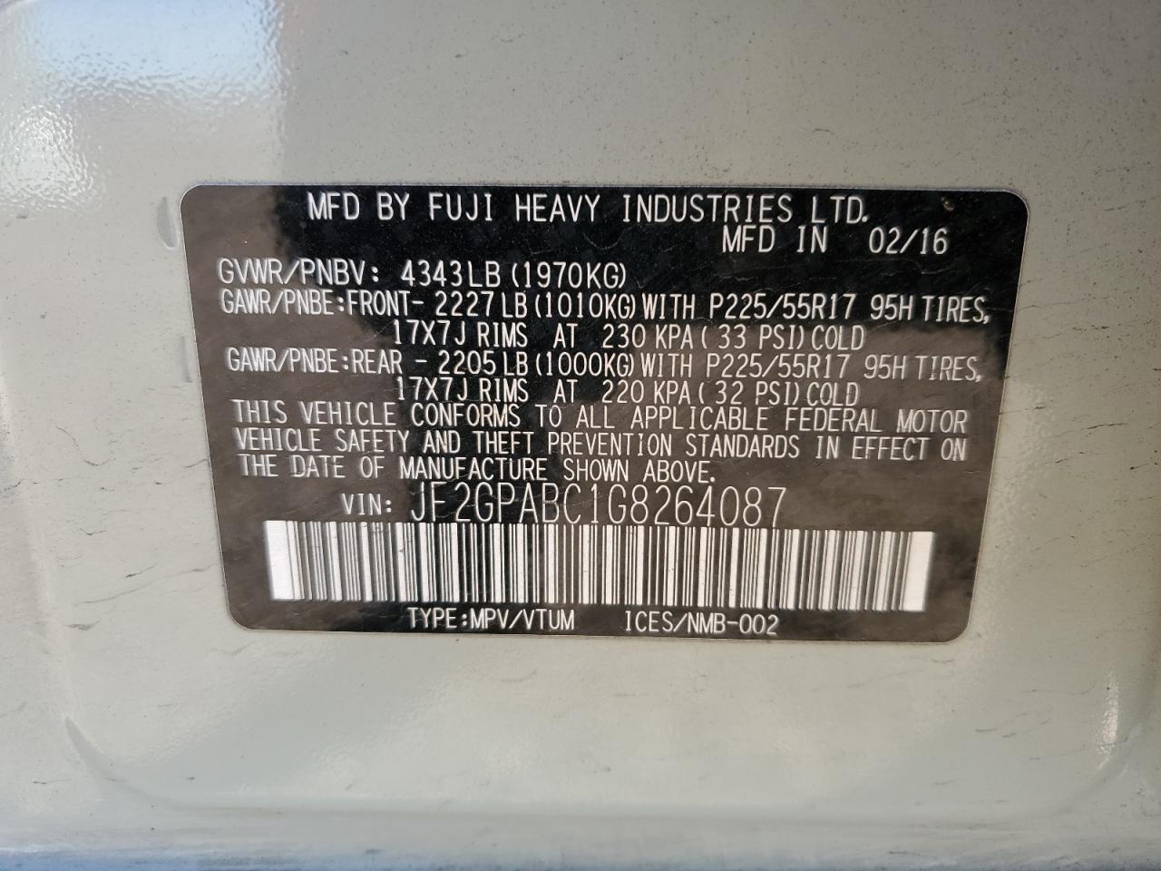 SUBARU CROSSTREK PREMIUM