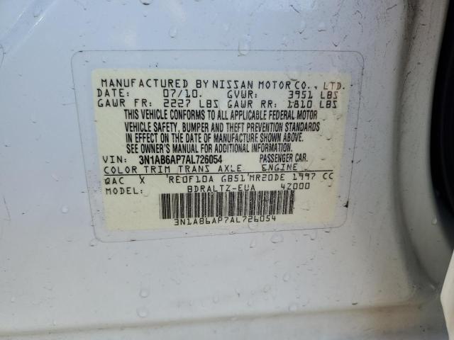 2010 NISSAN SENTRA 2.0 #3285710664