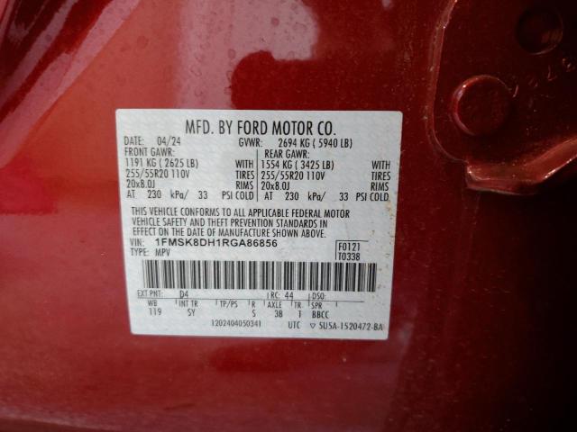 2024 FORD EXPLORER X - 1FMSK8DH1RGA86856