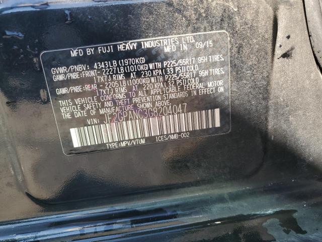 2016 SUBARU CROSSTREK - JF2GPANC3G8204047