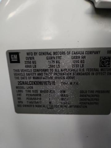 2017 CHEVROLET EQUINOX LT - 2GNALCEKXH6167516