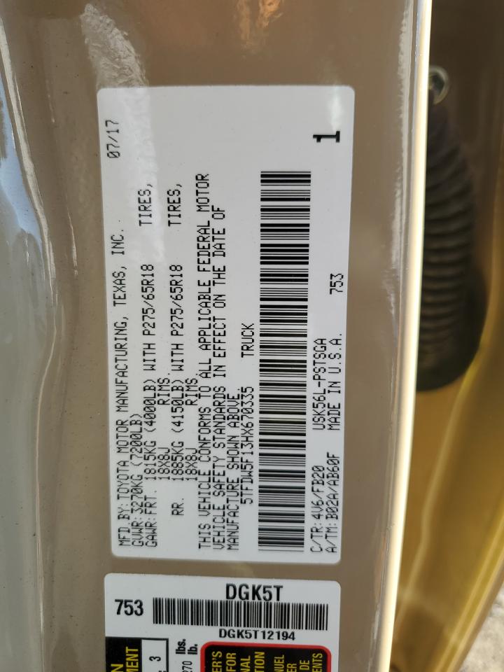 TOYOTA TUNDRA CREWMAX SR5