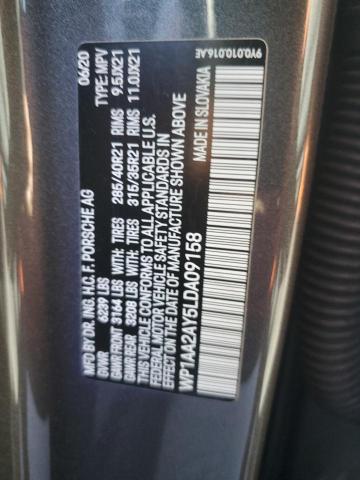 2020 PORSCHE CAYENNE WP1AA2AY5LDA09158