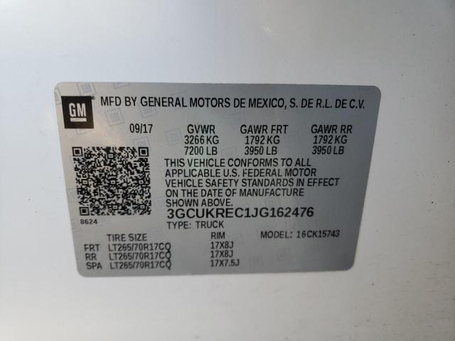 2018 CHEVROLET SILVERADO #3284669328