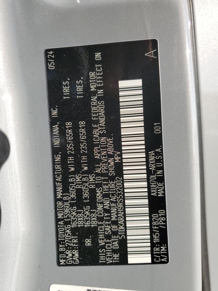 TOYOTA HIGHLANDER HYBRID XLE