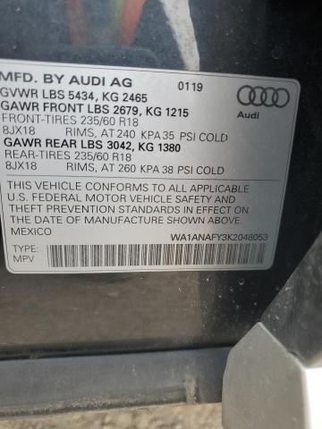 2019 AUDI Q5 PREMIUM - WA1ANAFY3K2048053
