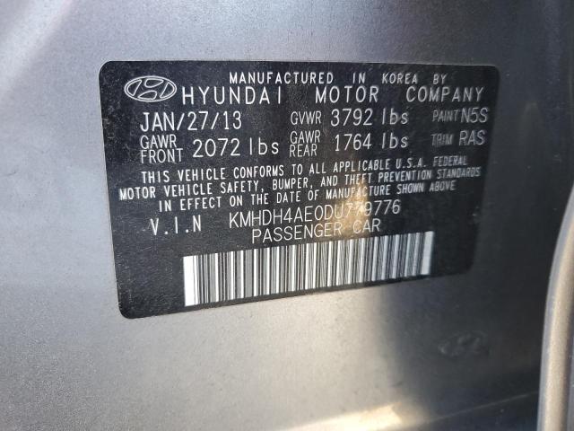 2013 HYUNDAI ELANTRA GL - KMHDH4AE0DU779776