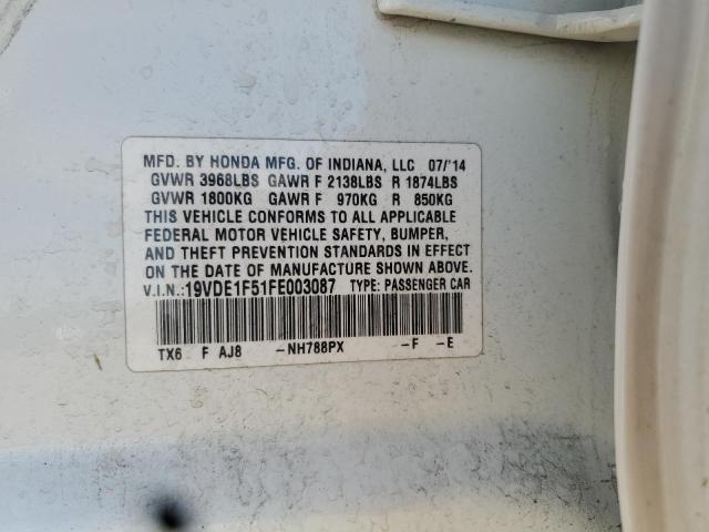 2015 ACURA ILX 20 PRE 19VDE1F51FE003087