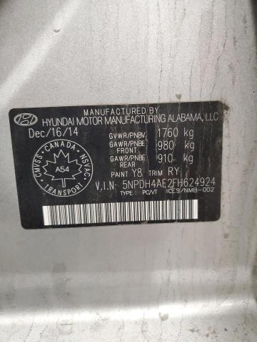 2015 HYUNDAI ELANTRA SE - 5NPDH4AE2FH624924