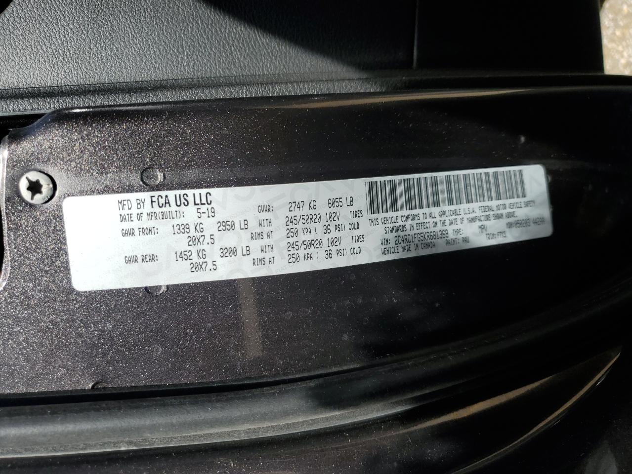 CHRYSLER PACIFICA TOURING PLUS