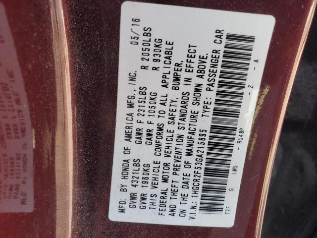 2016 HONDA ACCORD SPO - 1HGCR2F53GA215895