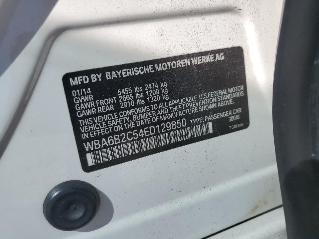 BMW 6 SERIES GRAN COUPE I GRAN COUPE