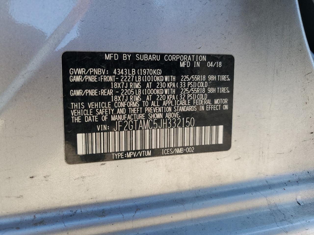 SUBARU CROSSTREK LIMITED