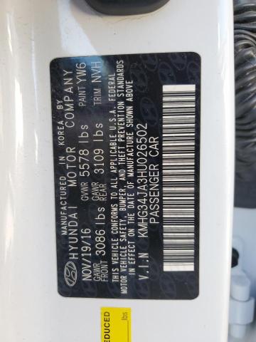 2017 GENESIS G90 PREMIU - KMHG34JA3HU026502